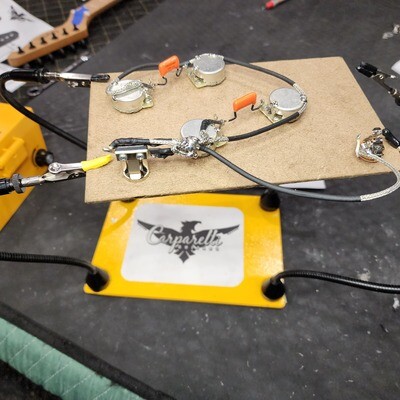 Left Handed Carparelli Pro Pots ES335 Epiphone Casino Pre-wired Harness Kit Pure-Tone Jack. Orange Drop Caps or Upgrade option available.