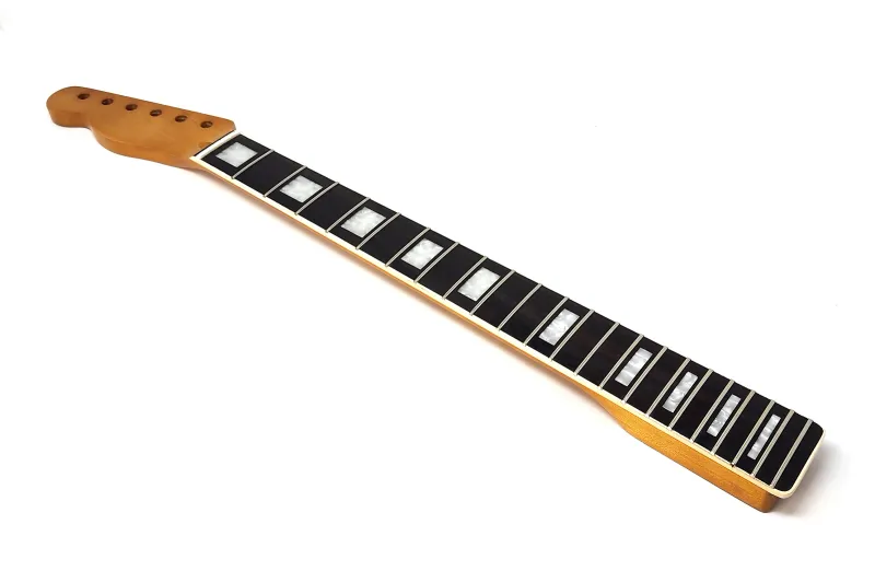 Left Handed Brio Binded Maple Rosewood Fingerboard T-Style Neck w Block Inlays