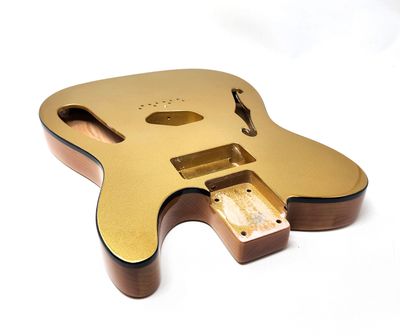 Brio 69 T-Style Thinline Alder Top Bound Metallic Gold Top H/S