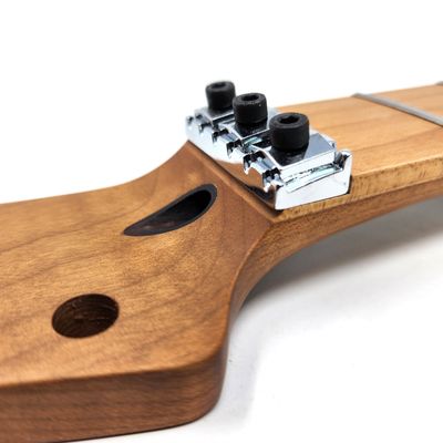 Floyd Rose Nut Locking Nut T-Style Guitar Neck Roasted Maple Neck 12" Radius 10  mm Holes 22 Frets Satin Finish