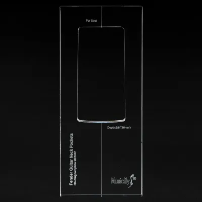 PRO CNC Acrylic Neck Pocket Routing Template – Strat®, Jaguar®, Jazzmaster®, Mustang®