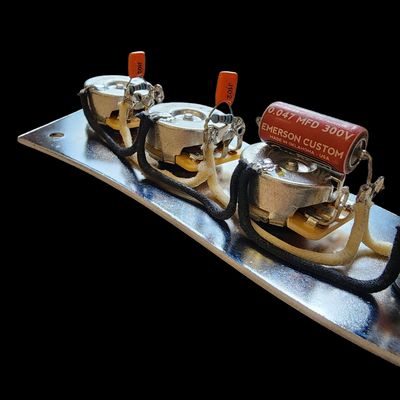 Carparelli J-Bass Drop-In Control Plate — Prewired VVT + Treble Bleeds