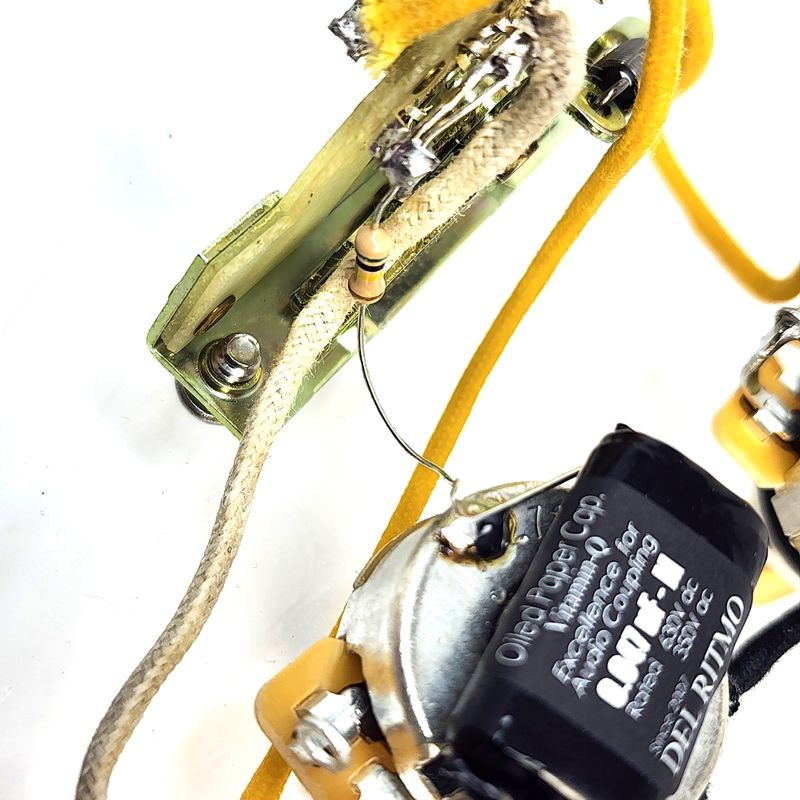 Carparelli HSS / HH Rear-Routed Strat Wiring Harness — CTS 500K Long-Shaft, CRL Switching, Vitamin Q PIO &amp; Pure Tone Jack