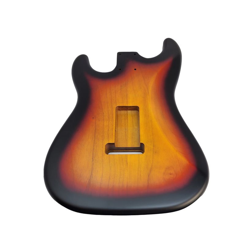 Brio S-Style Guitar Body – 3TS Sunburst, Nitro Satin, Alder