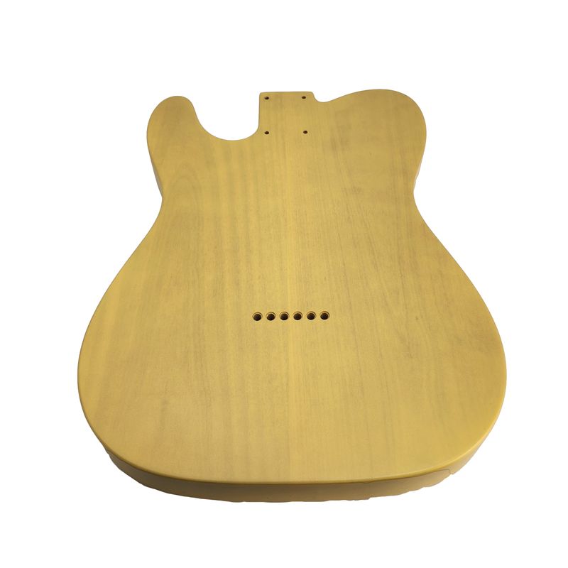 Brio T-Style Guitar Body – Blonde, Nitro Satin, Alder