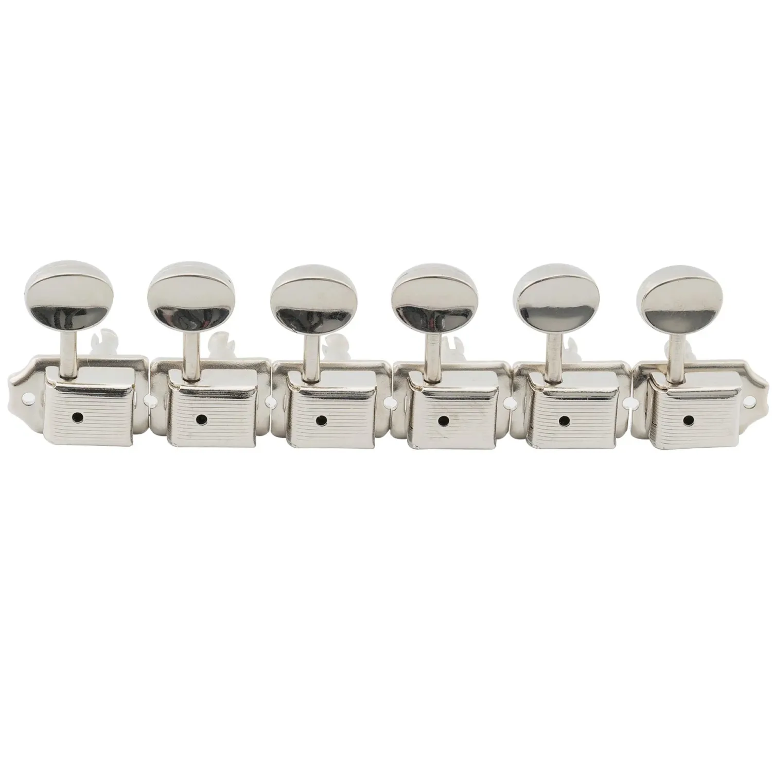 ​Brio Vintage Style 6-in-Line Guitar Tuners – Split Shaft Machine Heads for Strat &amp; Tele Style Guitars