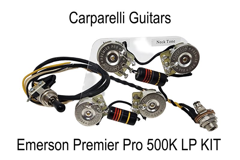 Carparelli Les Paul Prewired Kit – Emerson Premier Pro | Hand-Wired in Canada