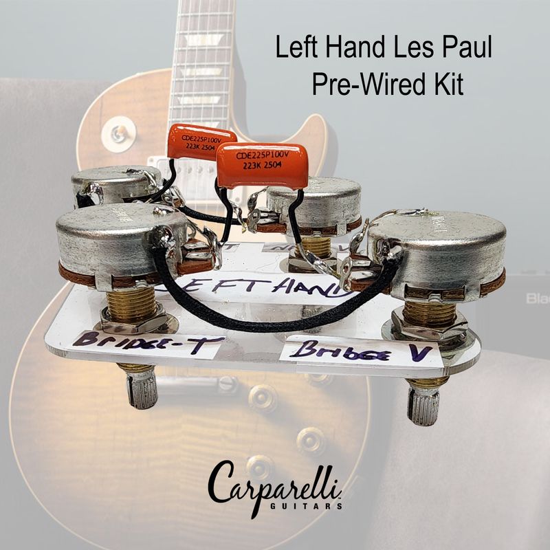 Carparelli LEFT-HANDED Les Paul Pre-Wired Kit