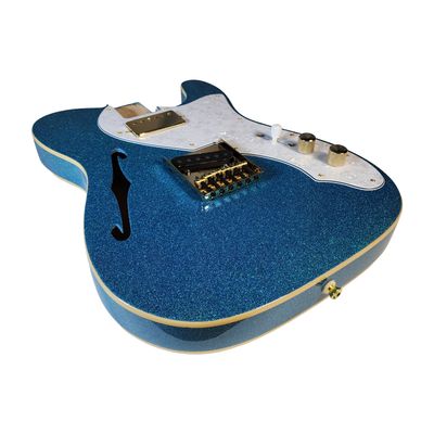 Carparelli Fully-Loaded Thinline T-Style Body – Blue Sparkle Beauty