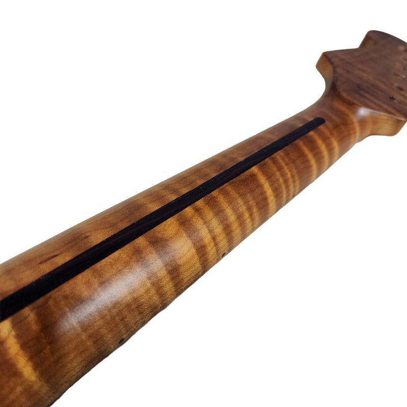 Brio Premium Flamed Maple S-Style Guitar Neck - Satin Smooth
