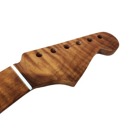 Brio Premium Flamed Maple S-Style Guitar Neck - Satin Smooth