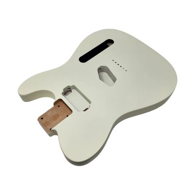 Brio T-Style Guitar Body – Vintage White-Nitro Satin - Alder