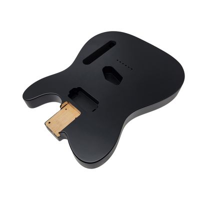 Brio T-Style Guitar Body – Black -Nitro Satin - Alder