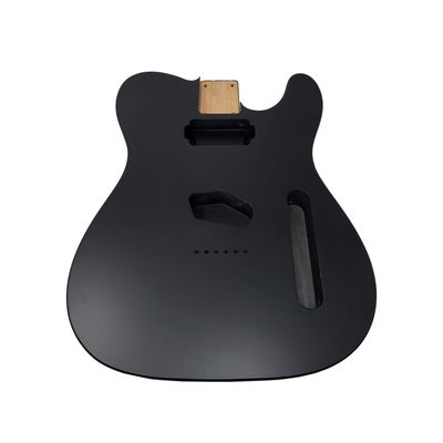 Brio T-Style Guitar Body – Black -Nitro Satin - Alder