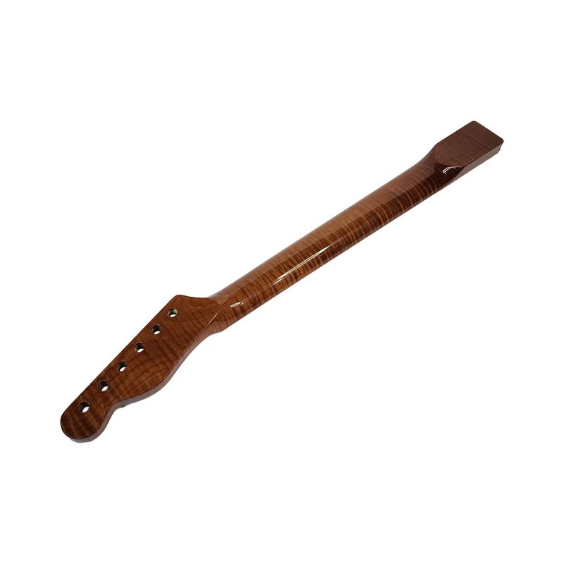 Brio Binded 5A Flamed Maple Rosewood Fingerboard T-Style Neck w Block Inlays