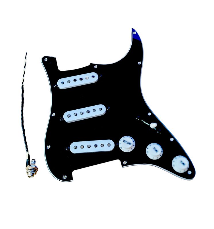 Carparelli Fully Loaded Strat® Pickguard Black 3Ply