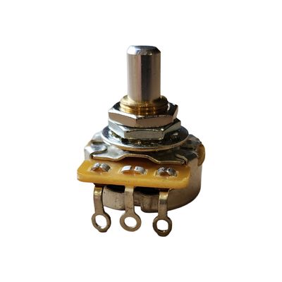Genuine CTS 1MEG Audio Taper 1/4" Solid Shaft Potentiometer, Brass Shaft