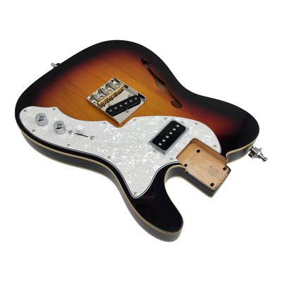 Carparelli RIGHT HANDED Pre-Loaded 69 T-Style Thinline SS - 3TS (3 Tone Sunburst)