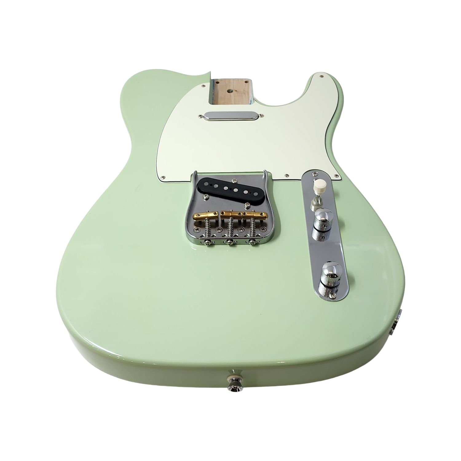 Carparelli Fully Loaded T-Style Alder Body – 2-Piece Alder – Vintage Mint Green – Alnico 5 Pickups – Vitamin Q / Pure Tone