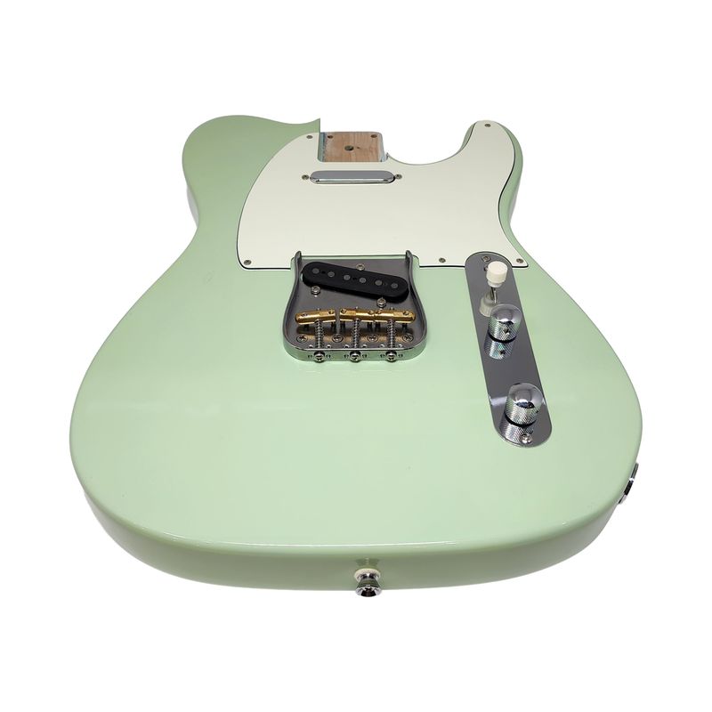 Carparelli Fully Loaded T-Style Alder Body – 2-Piece Alder – Vintage Mint Green – Alnico 5 Pickups – Vitamin Q / Pure Tone