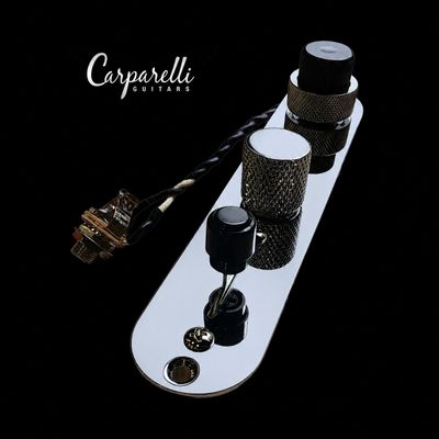 Carparelli "Panethere" Chrome T-Style Control Plate CRL CTS Dual Volume Concentric