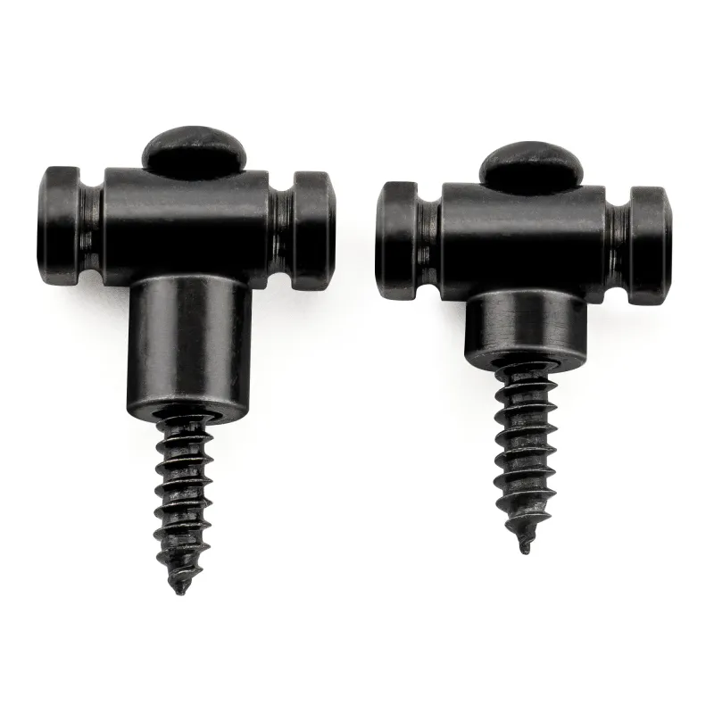 Brio Pro Steel Barrel Style String Trees / String Guides —Chrome or Black — Set of 2