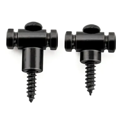 Brio Pro Steel Barrel Style String Trees / String Guides —Chrome or Black — Set of 2