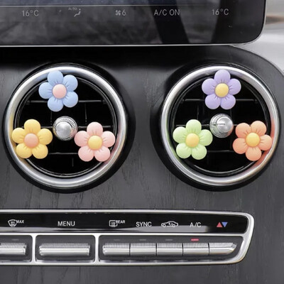 Cute Air Vent Flower Clips (6 Pack)