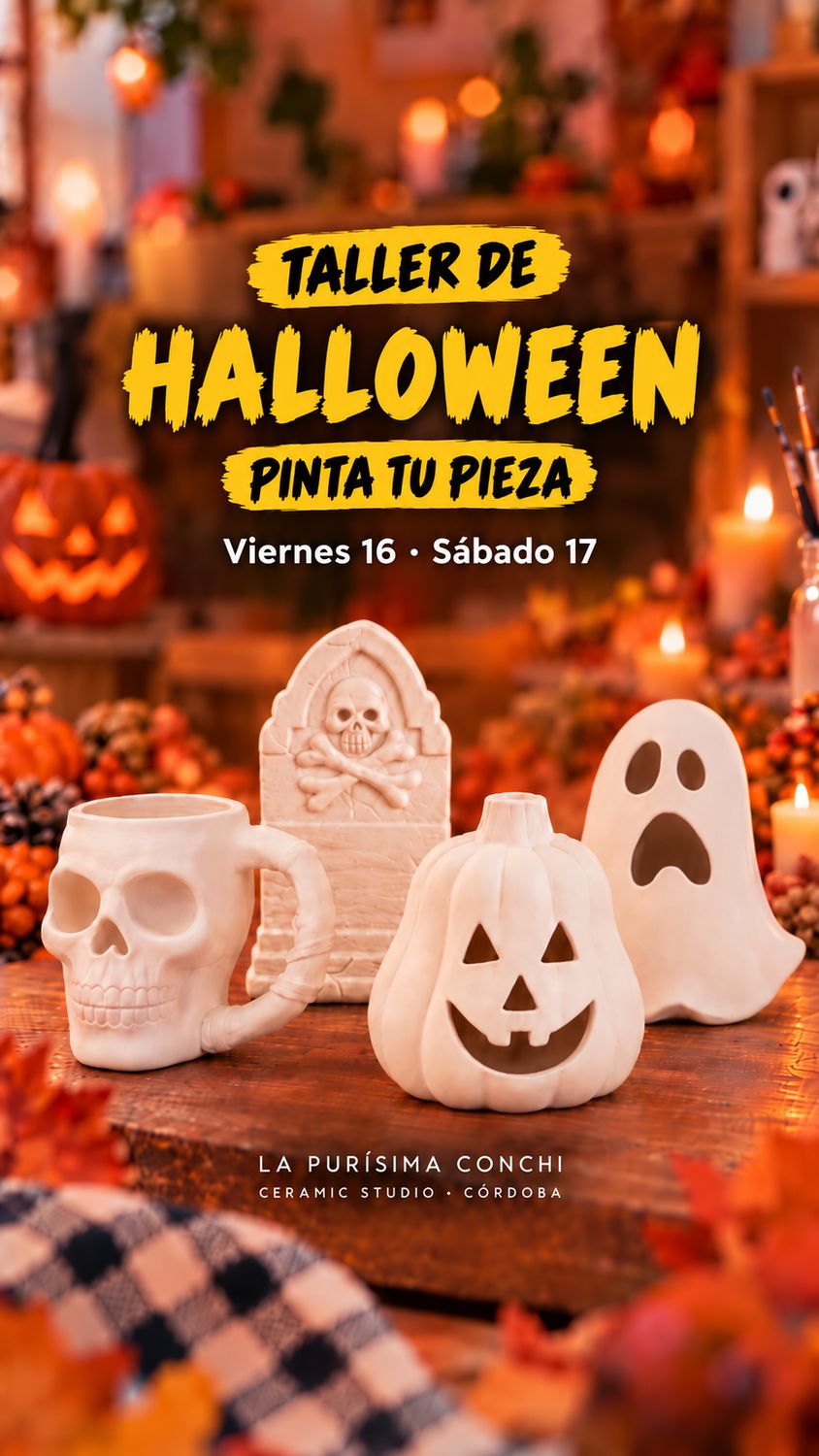 Pinta tu pieza · Halloween Edition | 16 y 17 octubre
