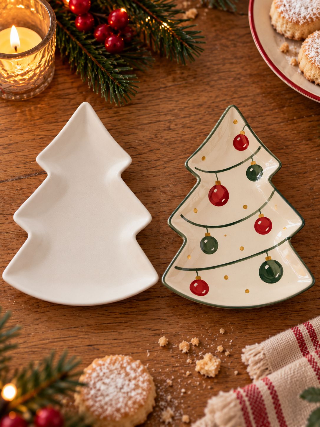PINTA TU FUENTE O PLATO DE NAVIDAD