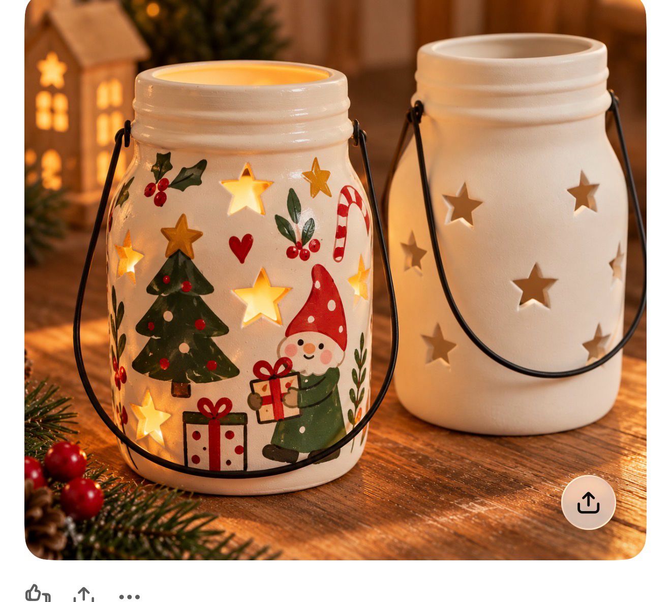PINTA TU LÁMPARA O QUEMADOR NAVIDEÑO