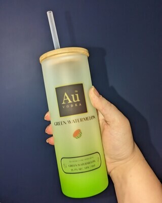 Green AU glasses, etched glasses, Personalised mugs and 24oz Starbucks
