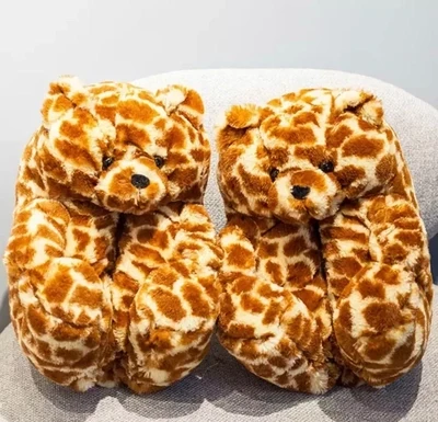 Tiger Teddy Slippers