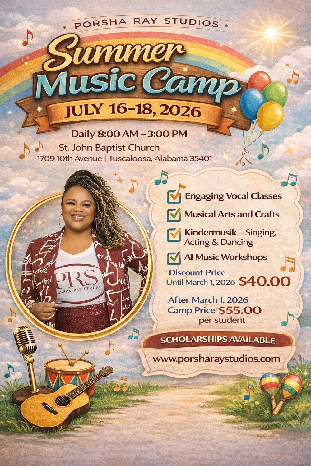 Porsha Ray Studios Summer Music Camp