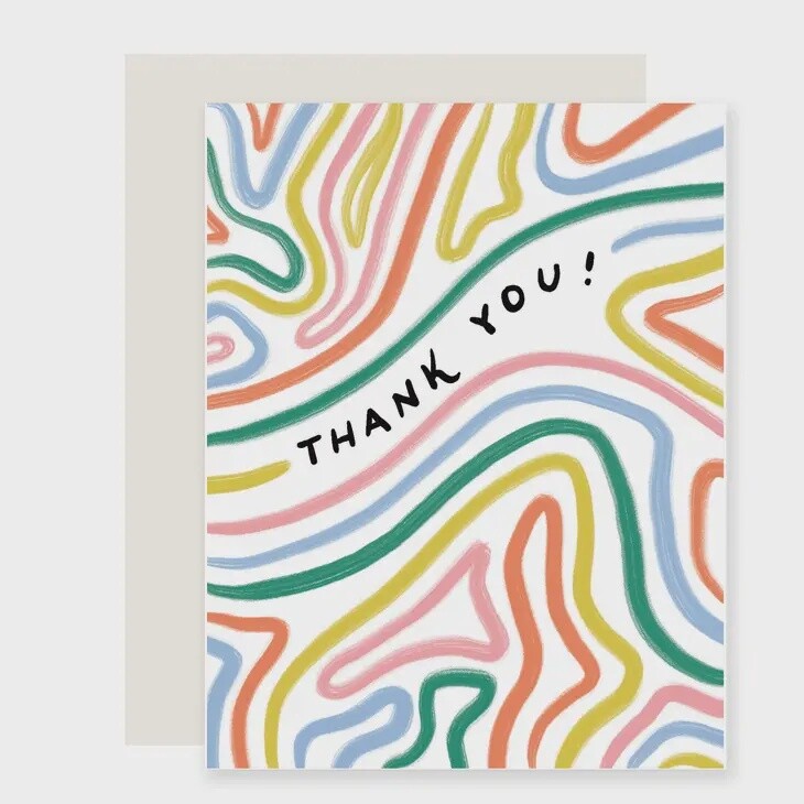 Bendy Lines Thank You