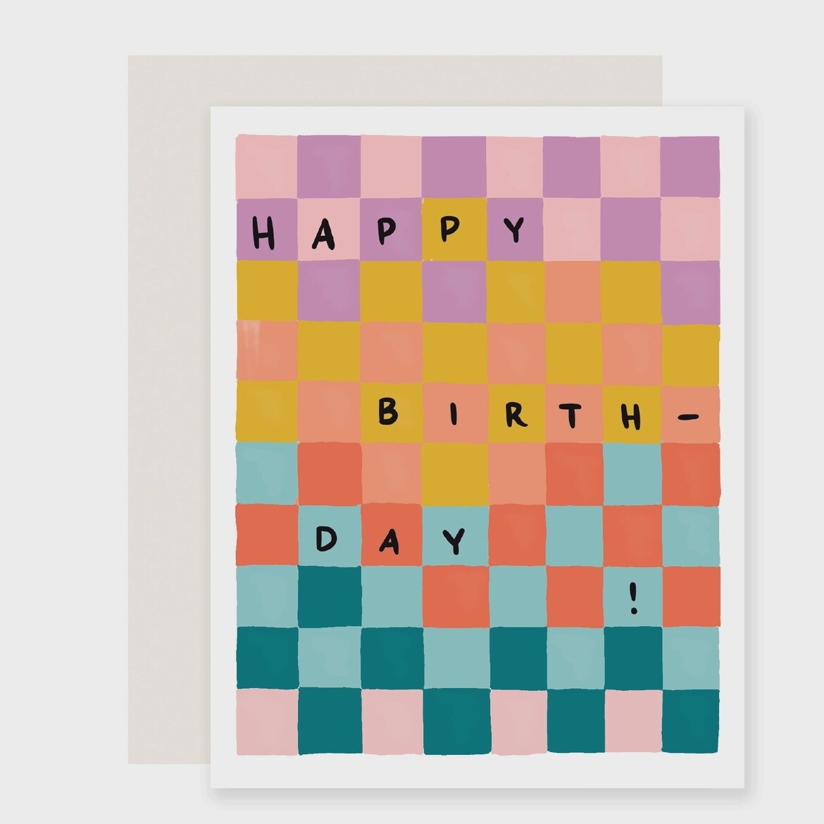 Colorful Checkerboard Birthday