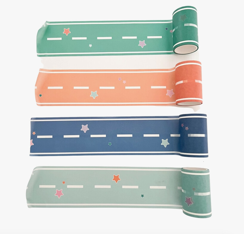 Colorful Play Road Tape (Set of 4 Rolls)