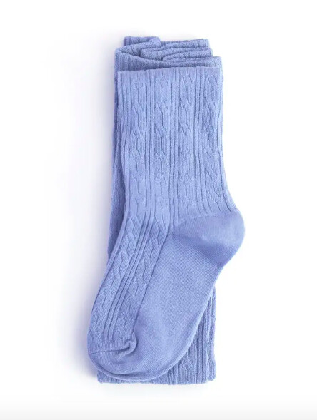 Cornflower Cable Knit Tights