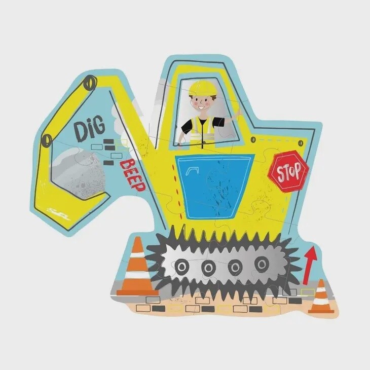 Digger 12pc Shaped Jigsaw