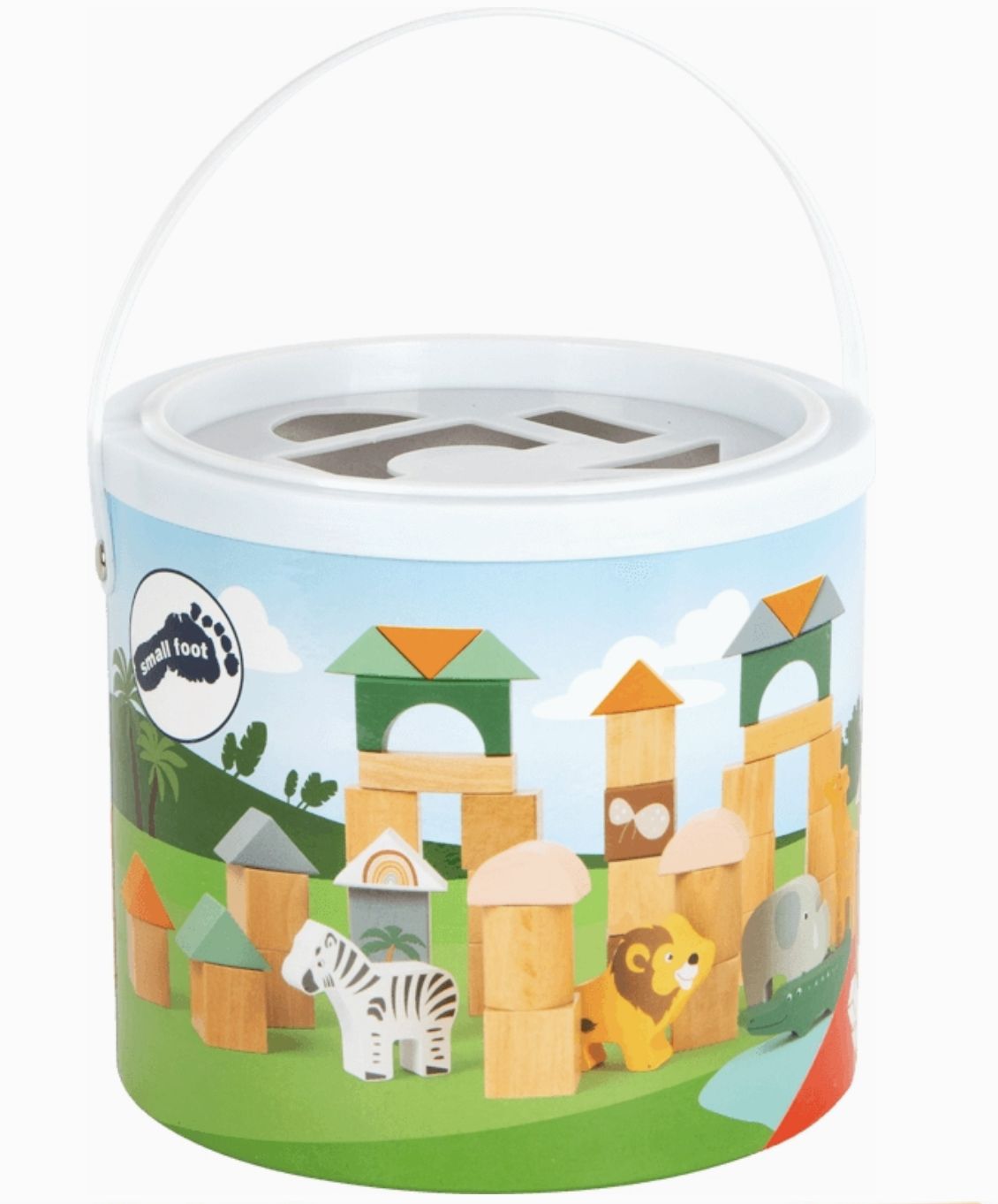 Building Blocks Safari Theme 50 Piece Play