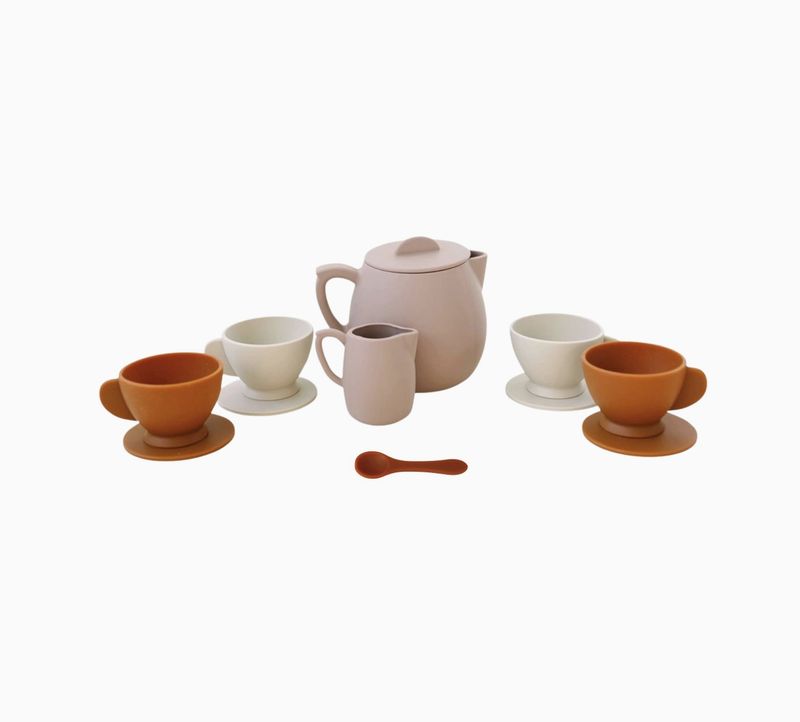 Botanical Rose Silicone Tea Play Set