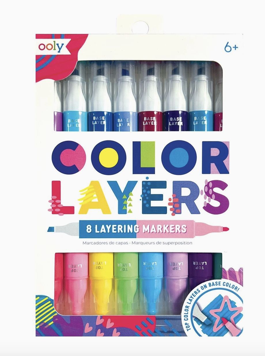 Color Layers Double-Ended Layering Markers- Set of 8