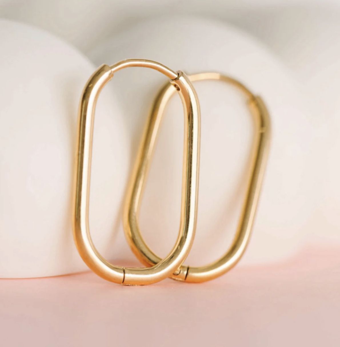Rectangle Gold Huggies