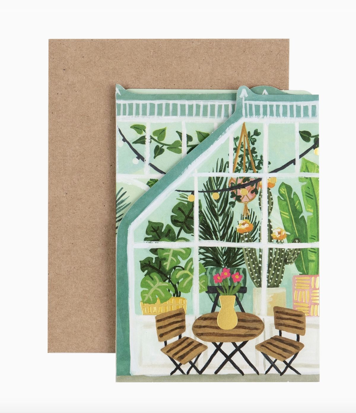 Greenhouse Accordion Greeting Card