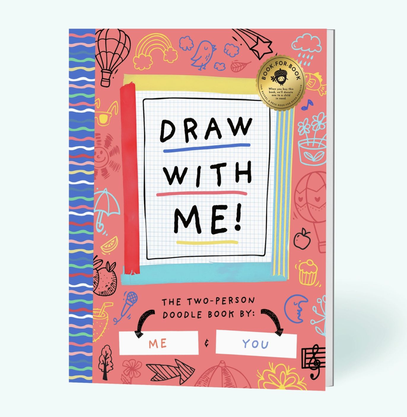 Draw with Me! Kids Doodle Coloring Book