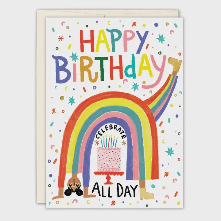 Rainbow Celebrate All Day Card