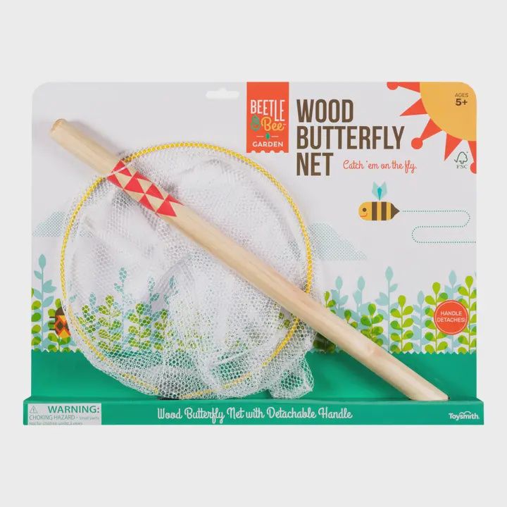 Beetle &amp; Bee Butterfly Net - Fsc Certified-Outdoor Play