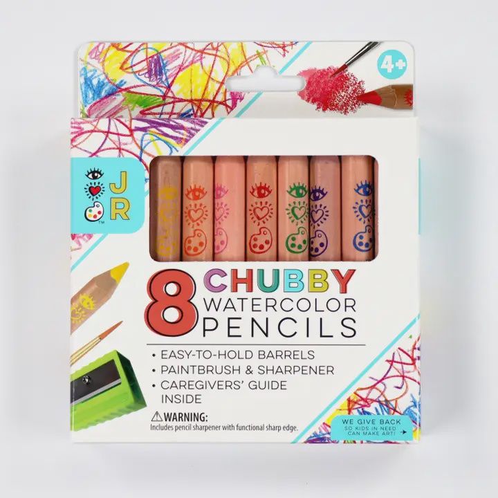 8 Chubby Watercolor Pencils