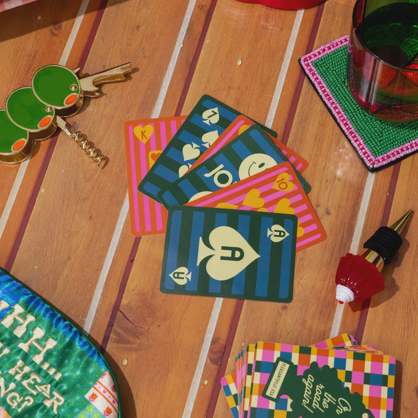 Waterproof Playing Cards, Style: Colorful Plaid