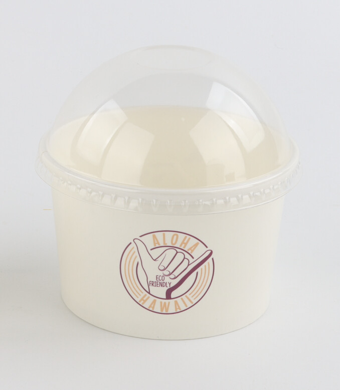 Domed Lid for Ice Cream Bowl (500 pc per box)